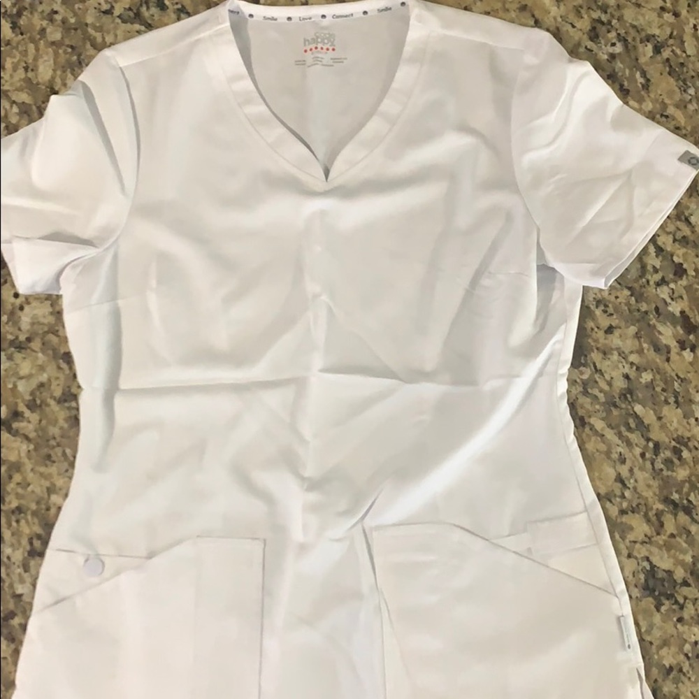 Code Happy Scrub Top- Small